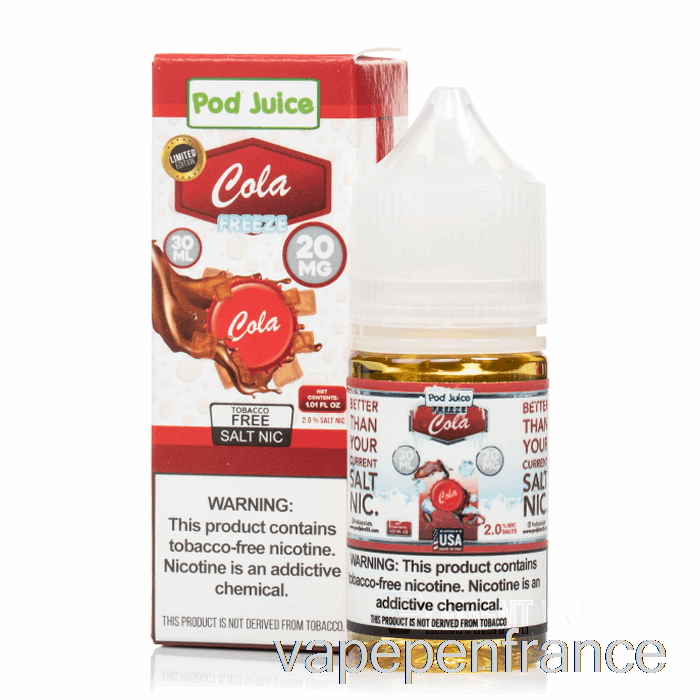 Cola Congelé - Jus De Dosettes - Stylo Vape 30 Ml 35 Mg